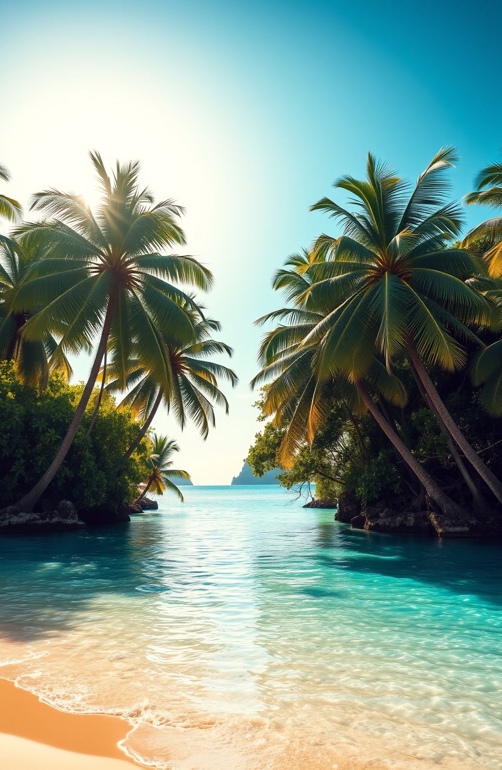 Tropical Island Wallpaper