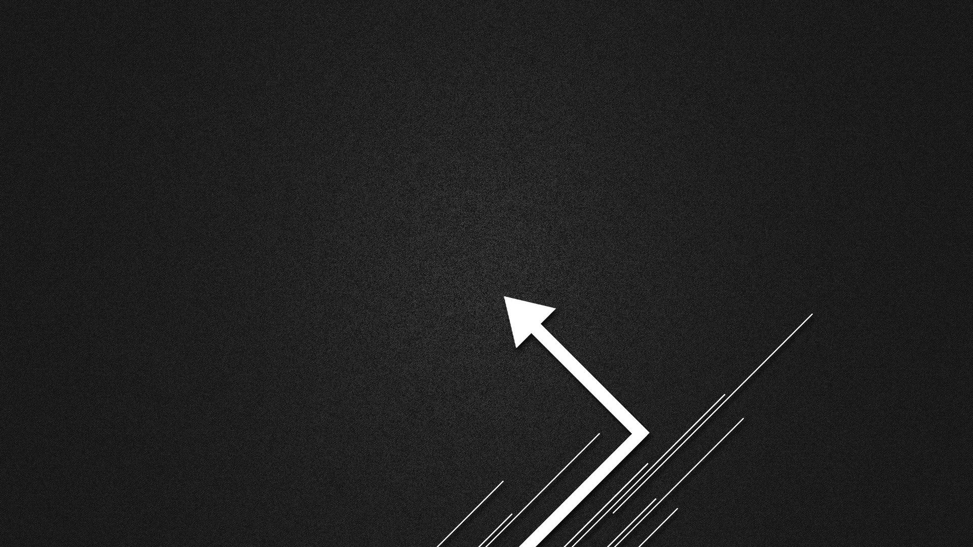 Vector Arrow Label Design Black And White Background Wide Wallpaper