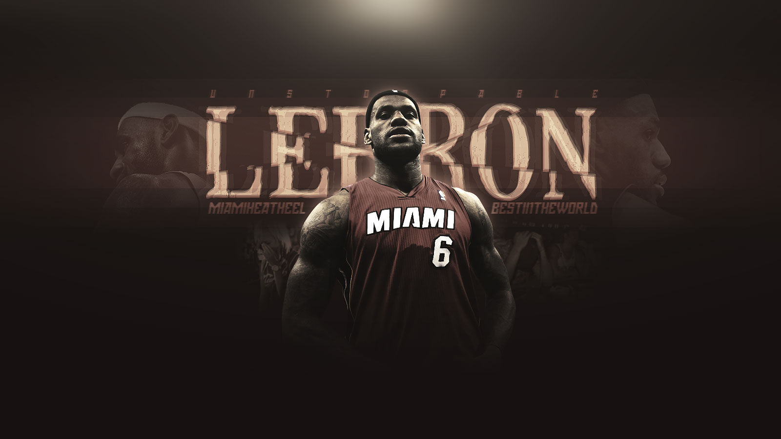 Lebron James Miami Heat Widescreen Wallpaper