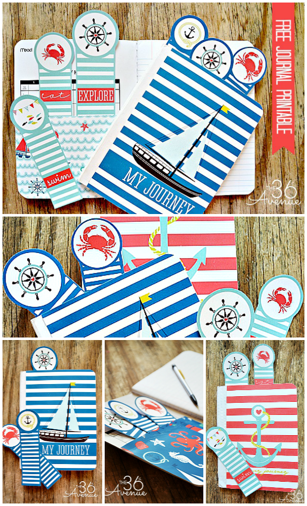 Nautical Journal Printable At The36thavenue Such A Cute Way