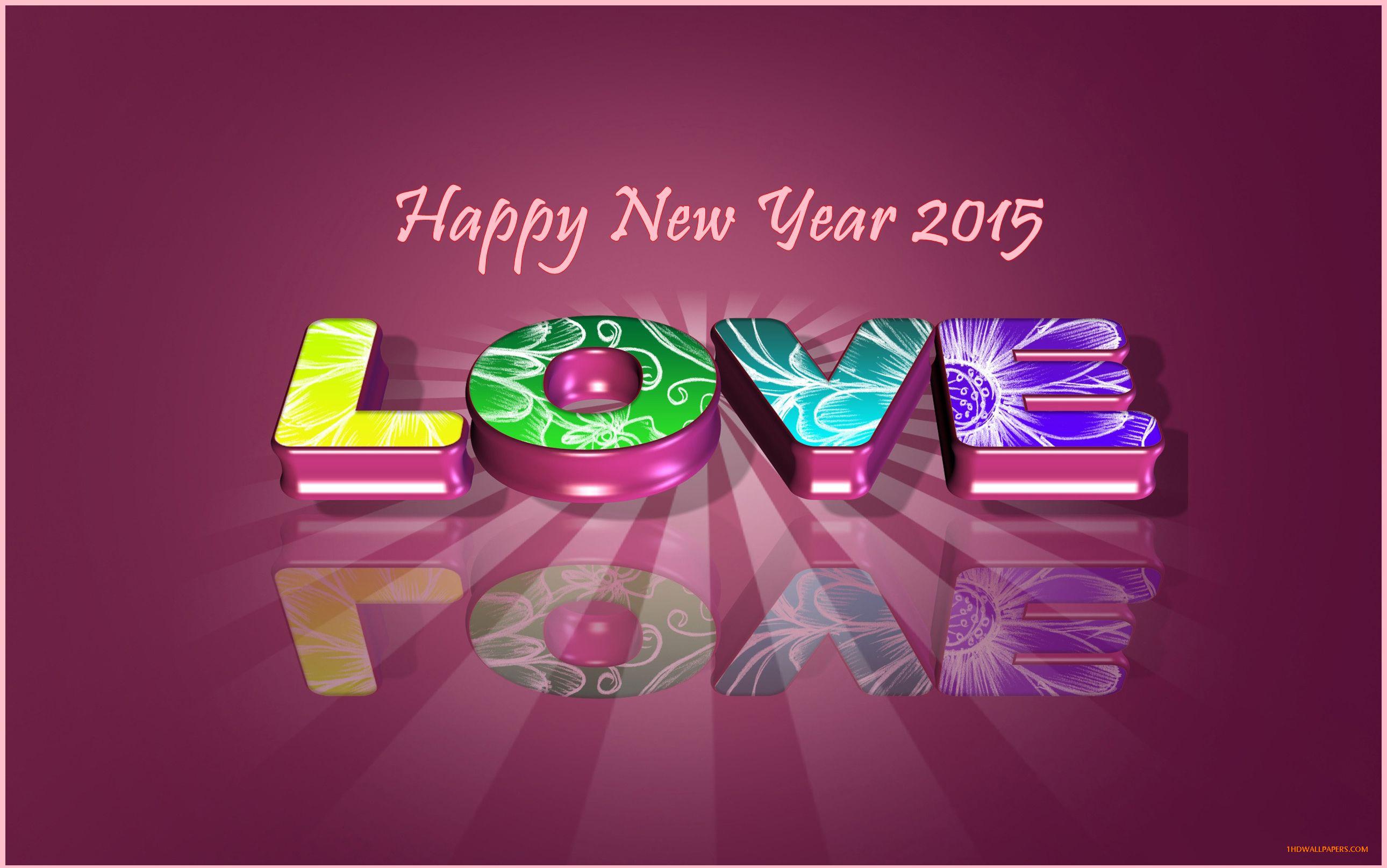 Love Happy New Year Dekstop Wallpaper Puter