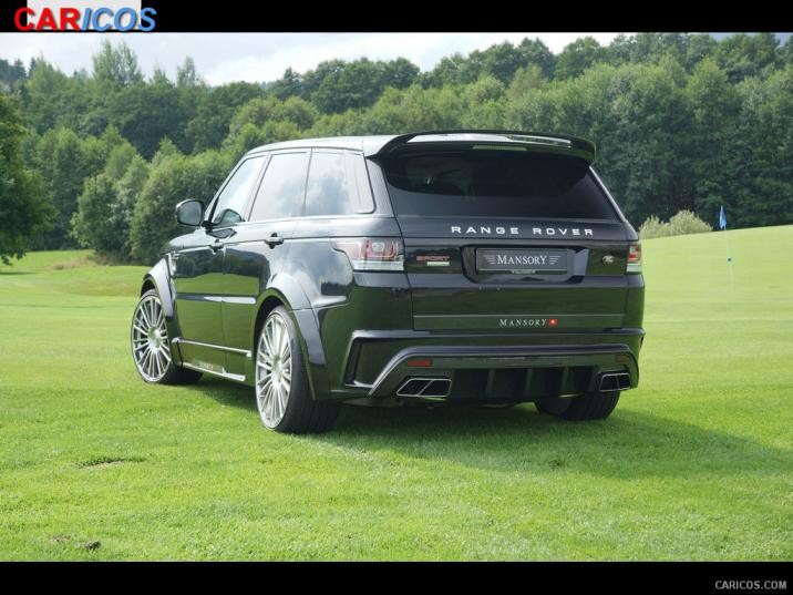 Mansory Range Rover Sport Black Rear HD Wallpaper