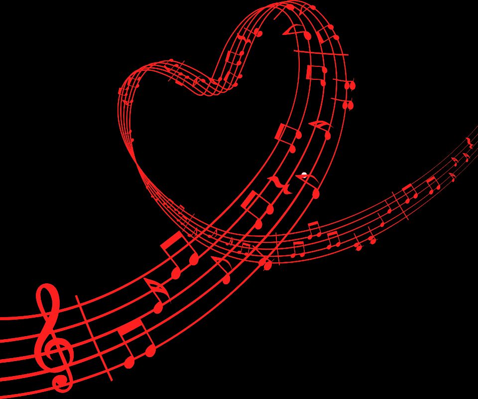 Red Music Note Wallpaper Wallpapersafari