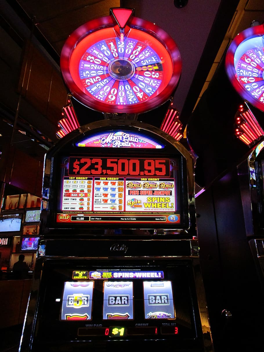 HD Wallpaper Arcade Machine In Room Casino Slot Gambling