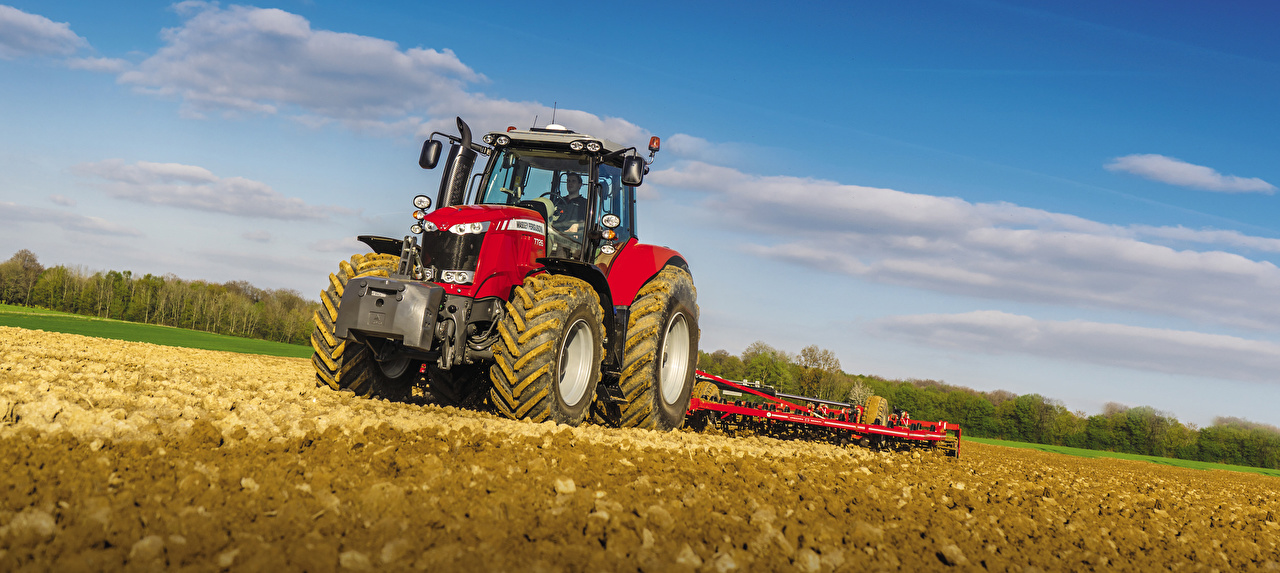 Wallpaper Tractor Massey Ferguson Worldwide Fields