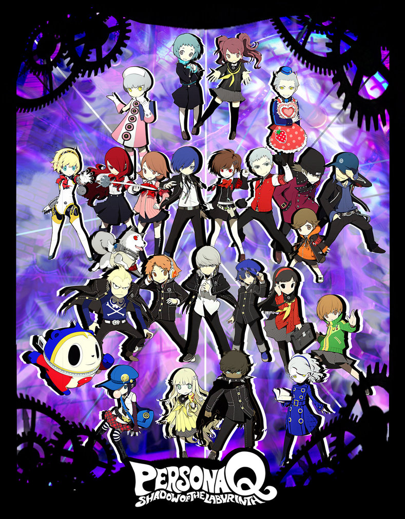 Persona Q All P3 And P4 Teams Poster By Xmakedamnsurex