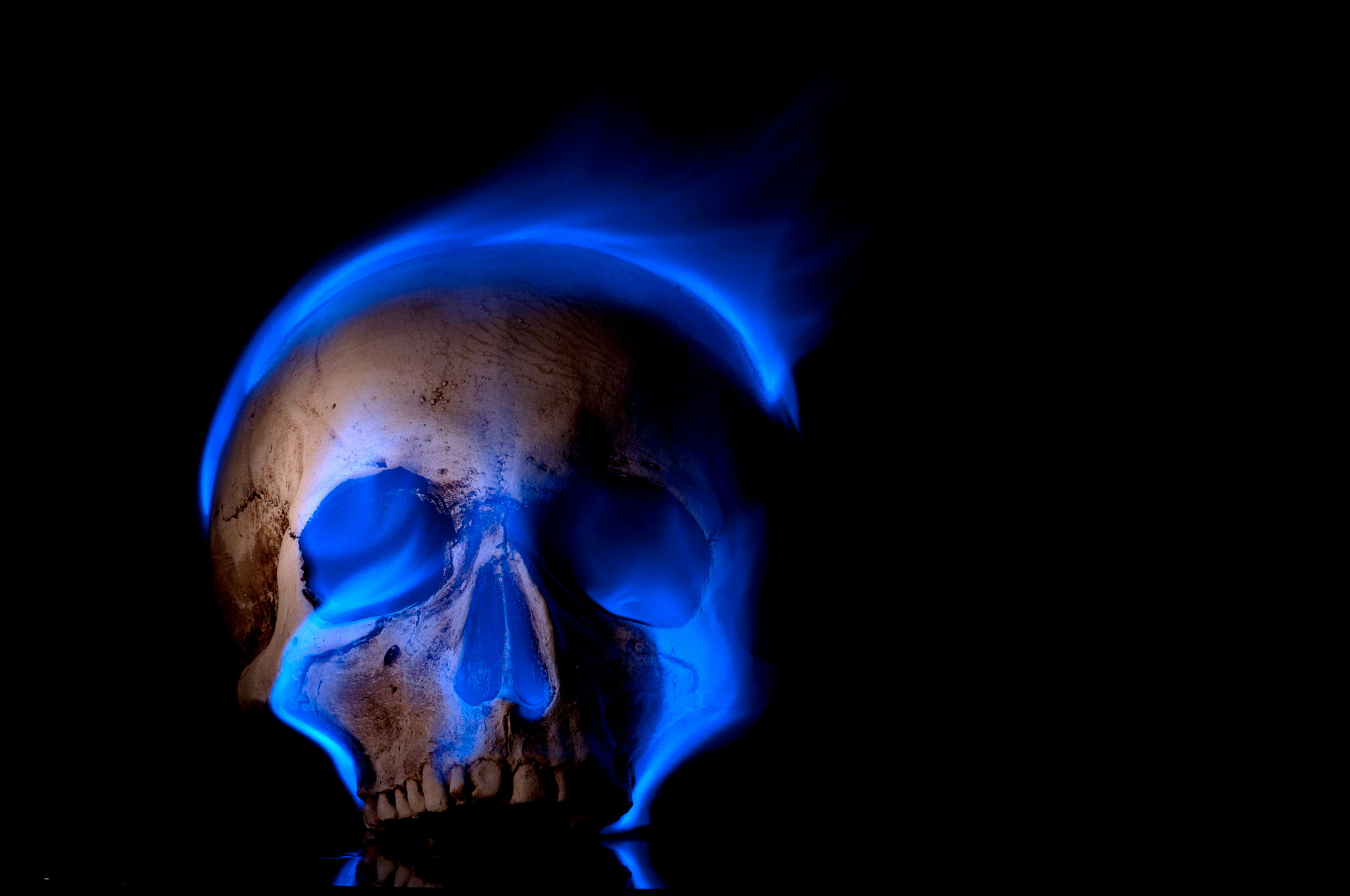 Wallpaper Skull Flame Background Miscellanea