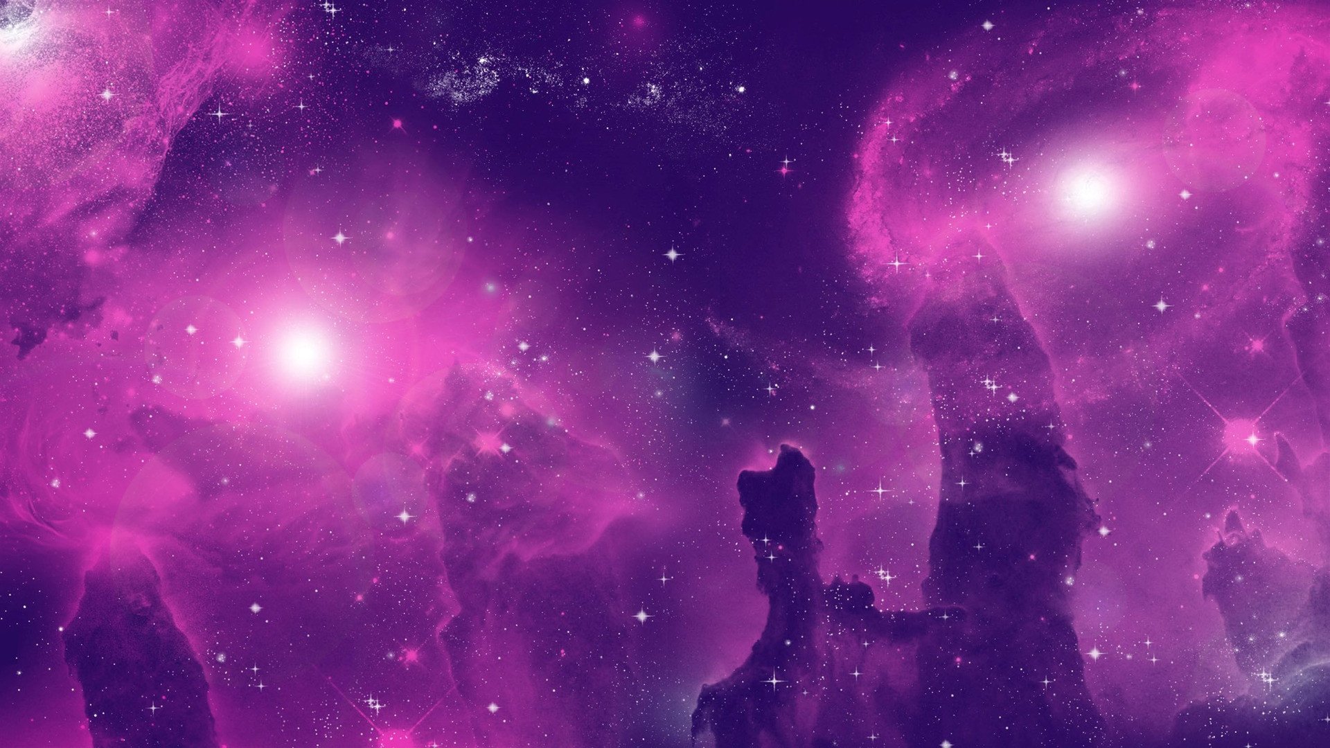 Pink Space Background