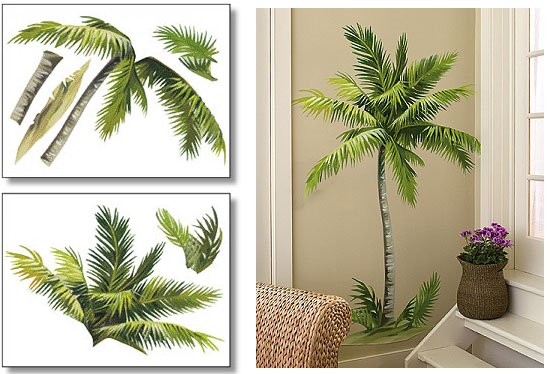 Wallies Palm Tree Big Wall Mural Sticker Outlet