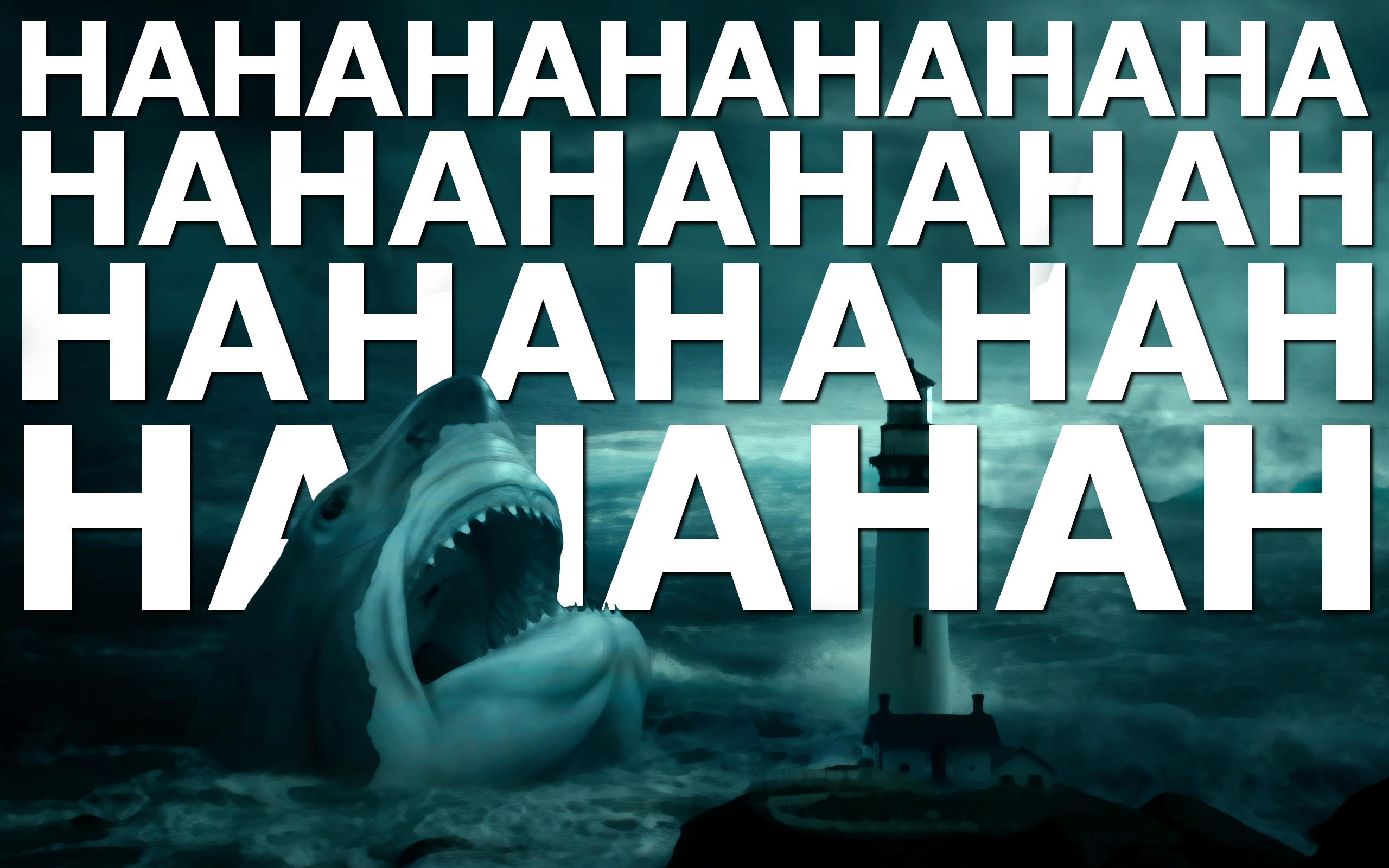 Laughing Shark Wallpaper