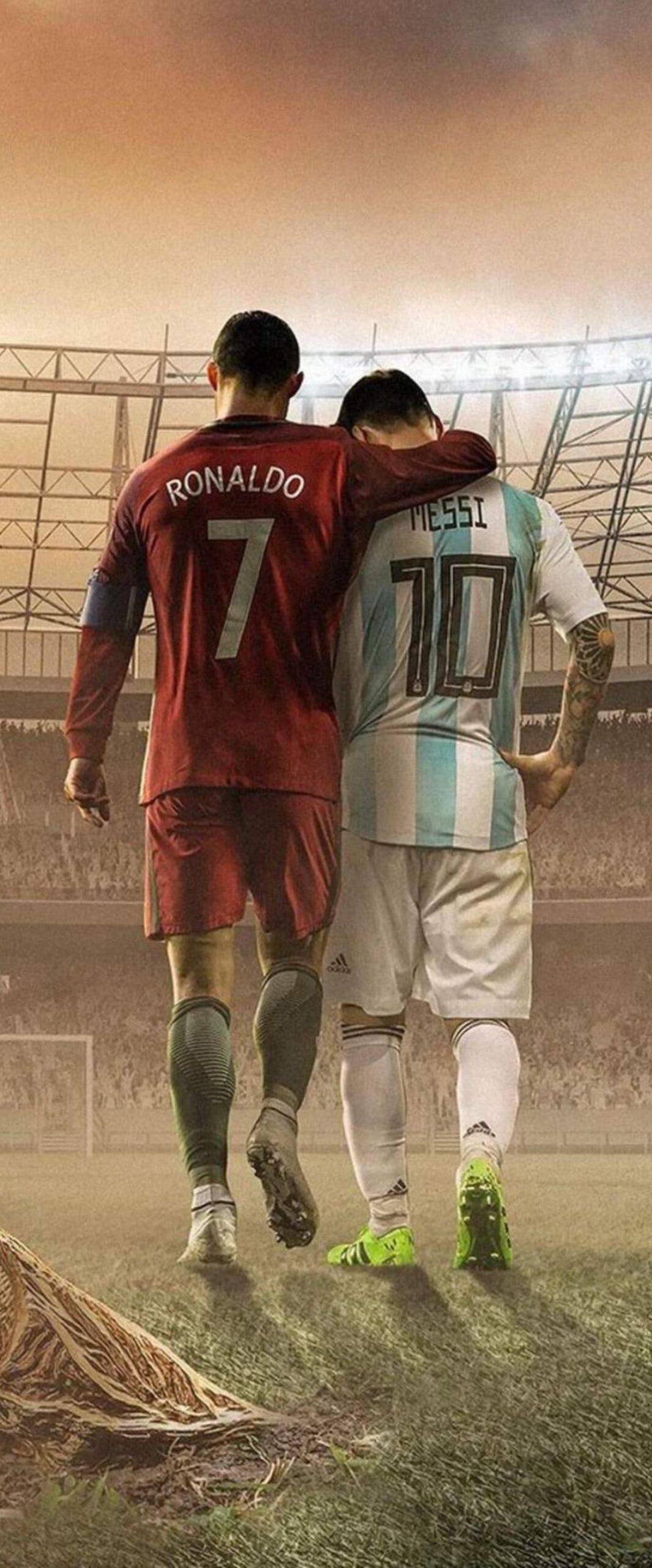 Top Best Messi And Ronaldo iPhone Wallpaper 4k HD Quality