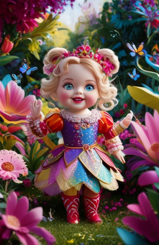 Very Cute Doll Wallpaper