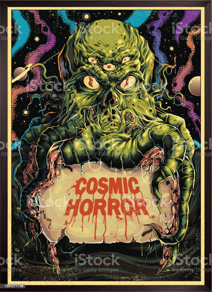 Cthulhu Monster Horror Poster Stock Illustration Image