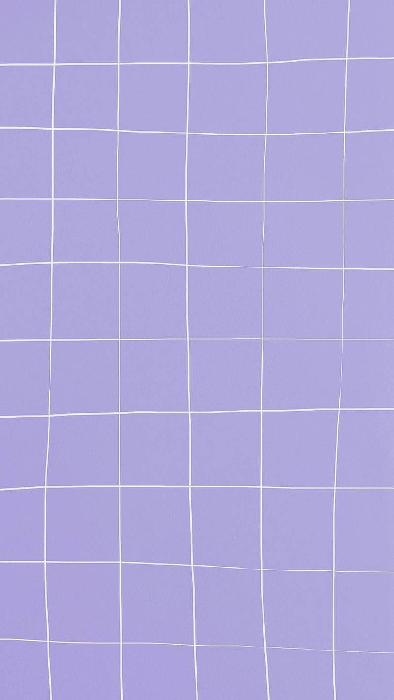 Purple Aesthetic Phone White Grid Wallpaper