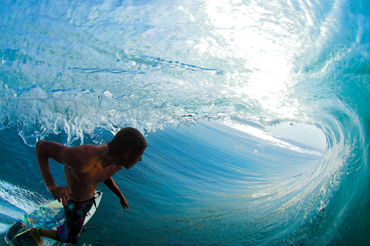 Reef Surfing Wallpaper Image