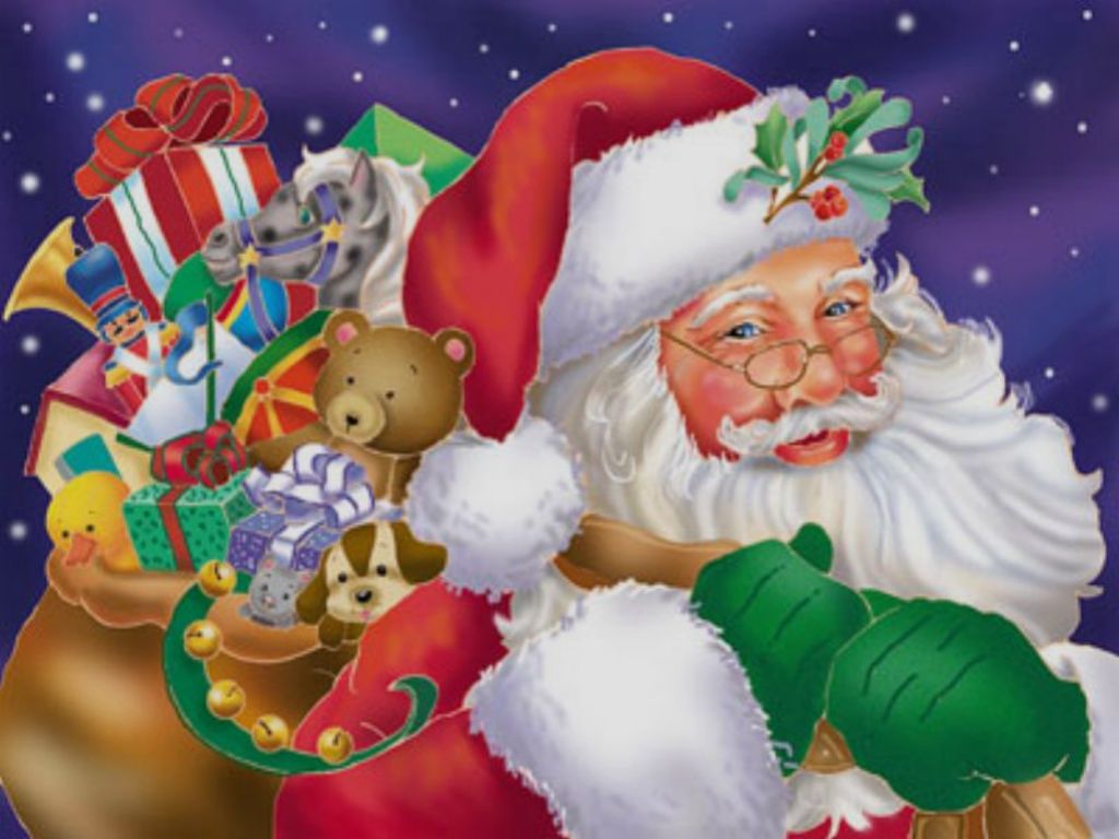 Merry Christmas Santa Clause HD Wallpaper