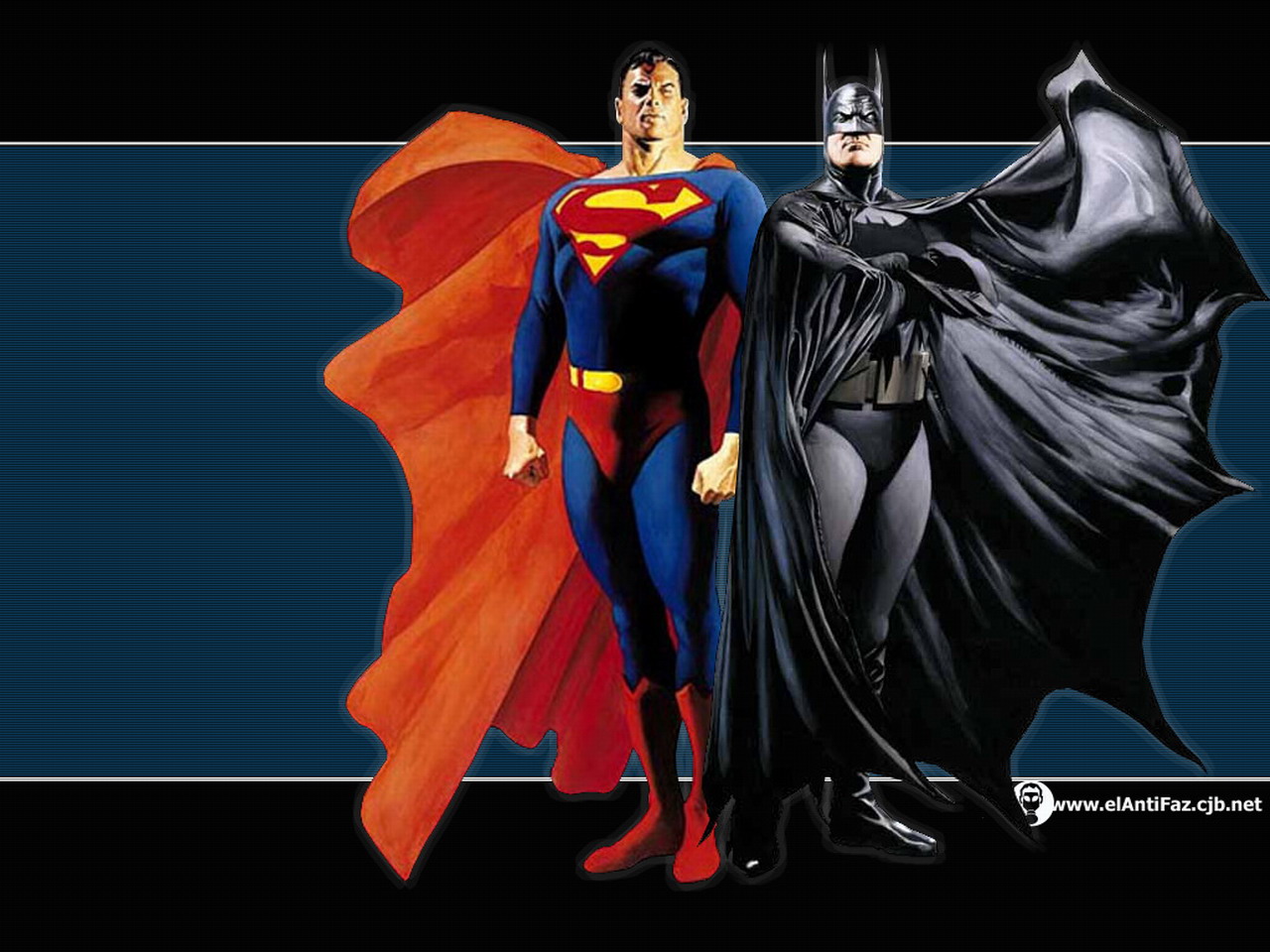 Alex Ross Art Superman And Batman X Wallpaper