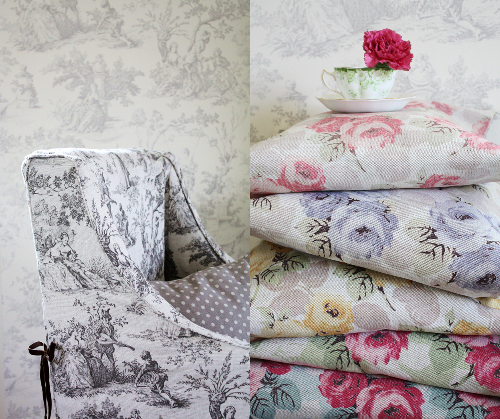 Toile Wallpaper And Fabric