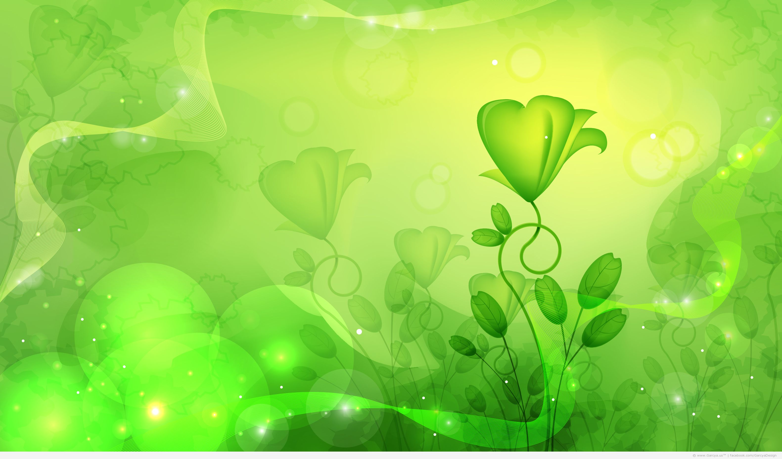Really Green Abstract Background Web Design