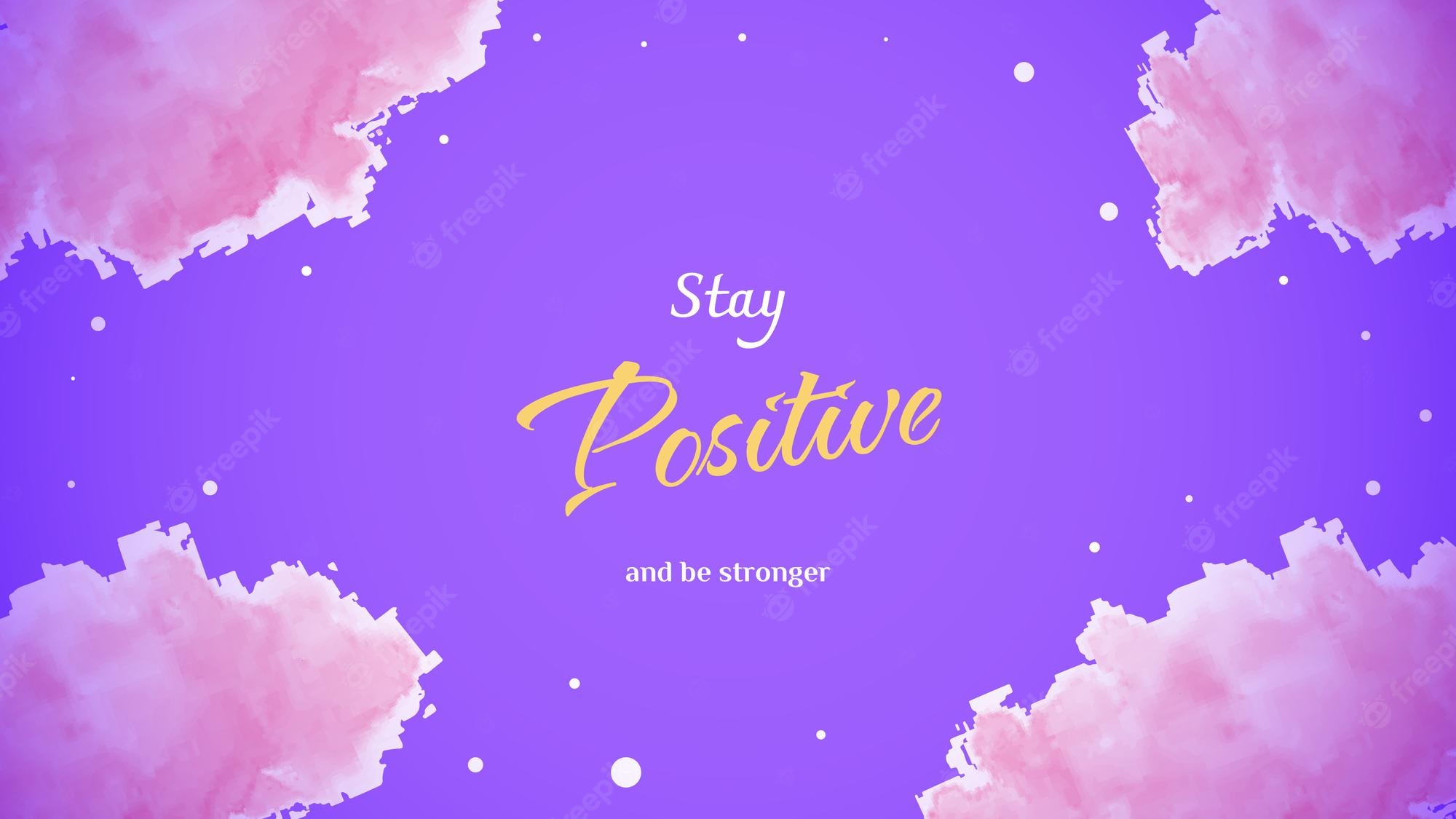 Premium Vector Cute girly wallpaper with motivational quotes for 2000x1125