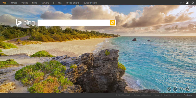 Bing Home Features Bermuda Beach Bernews