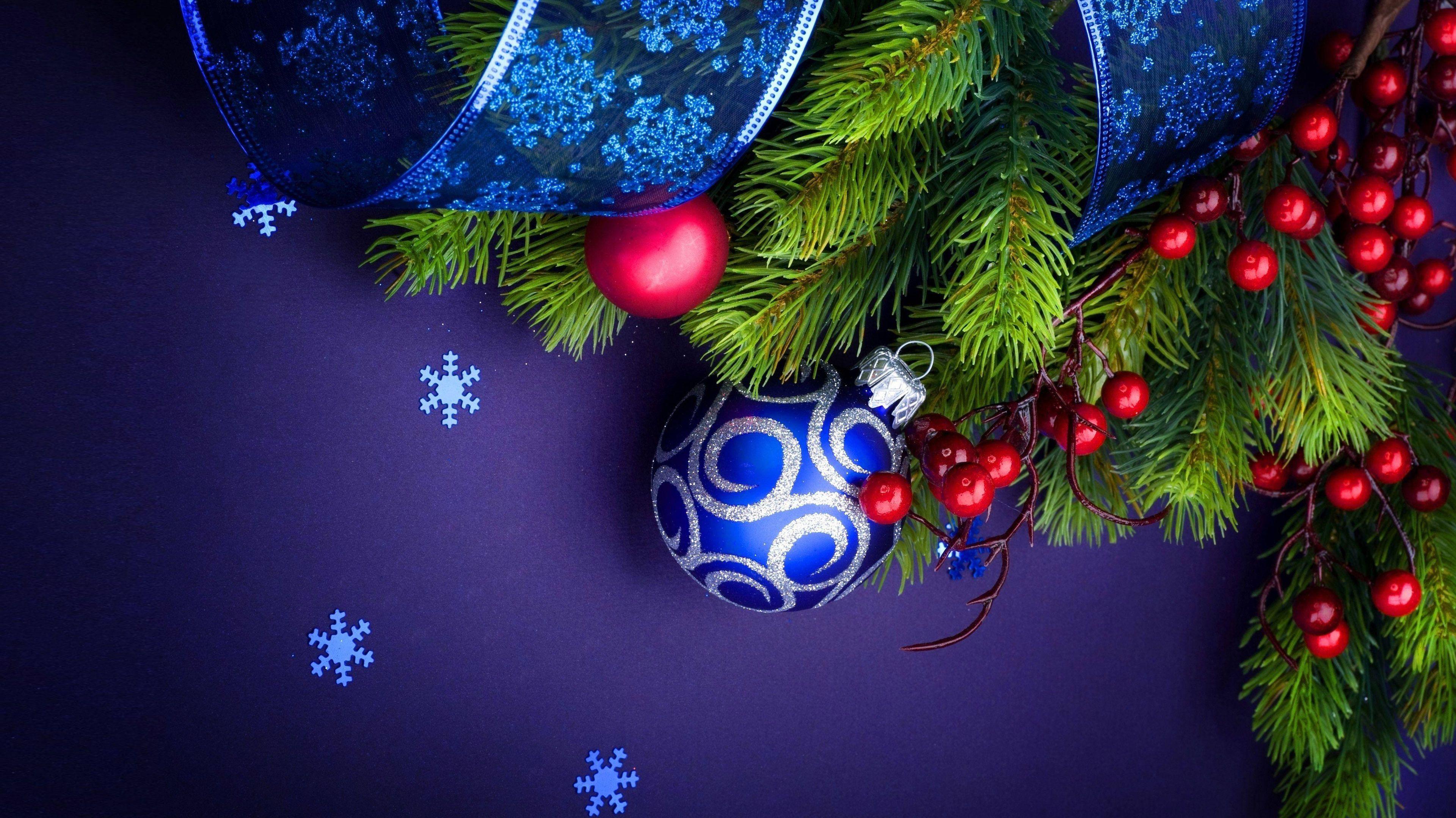 4k Christmas Ornaments Holidays Wallpaper HD