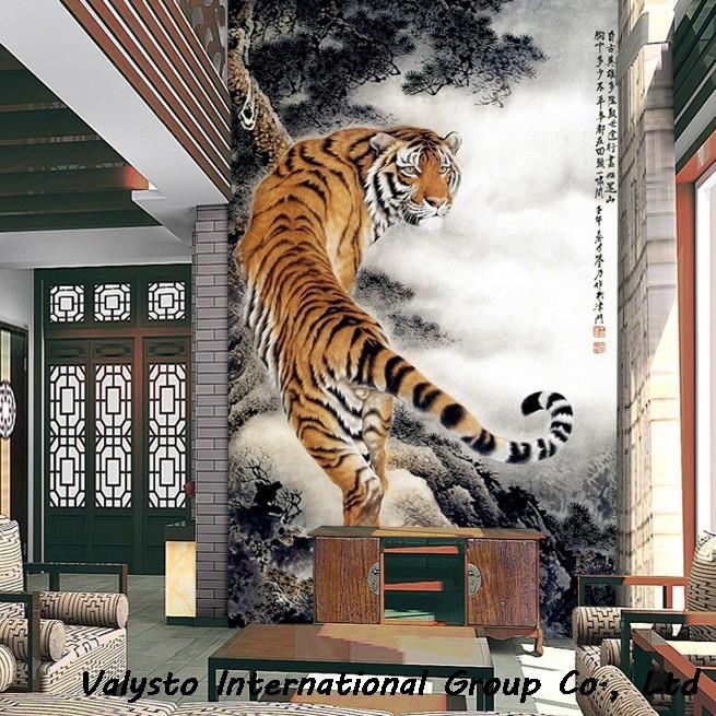 Sallei Mural Wallpaper Tv Background Wall Chinese Style