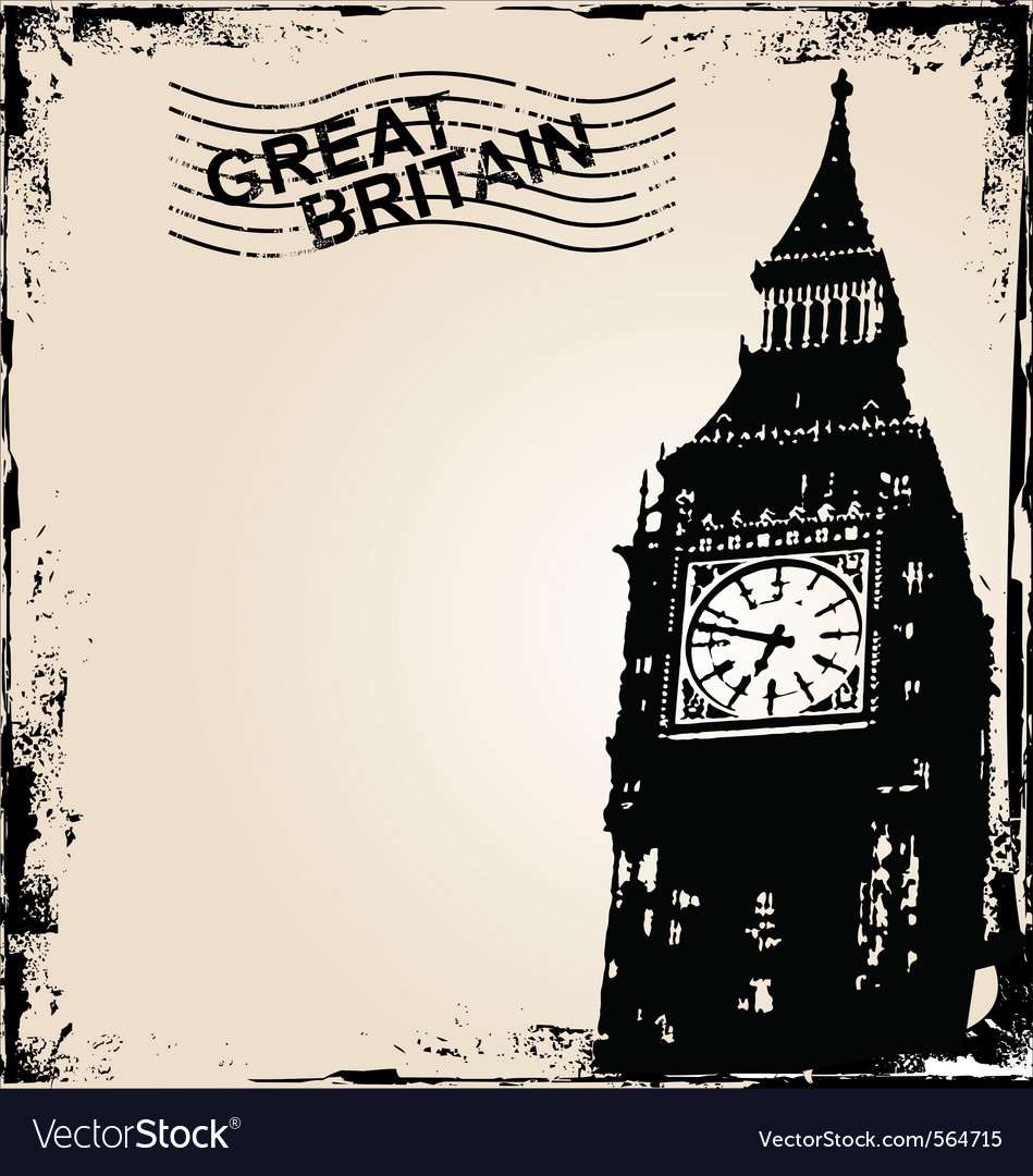 Great Britain Background Royalty Vector Image
