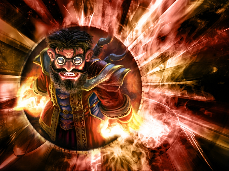 Fire Game Gnome Mage Video Games World Of Warcraft HD Wallpaper