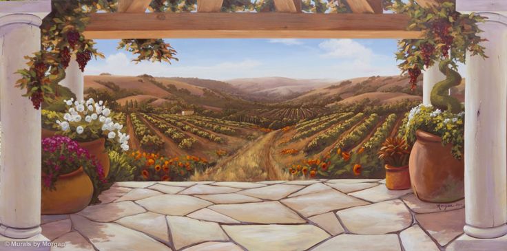 Vineyard Wallpaper Painting Techniques Stencils And More Pi
