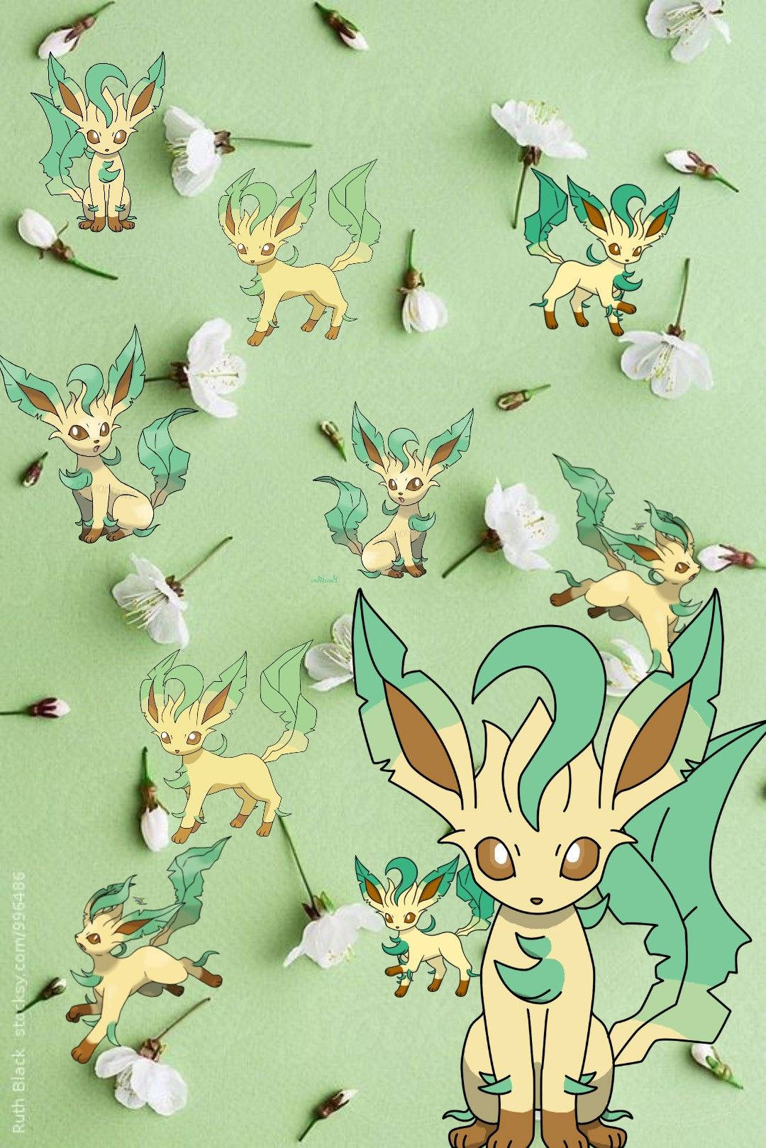 Leafeon Aesthetic Graphics V86997zr9lv6p5kf Wallpaper