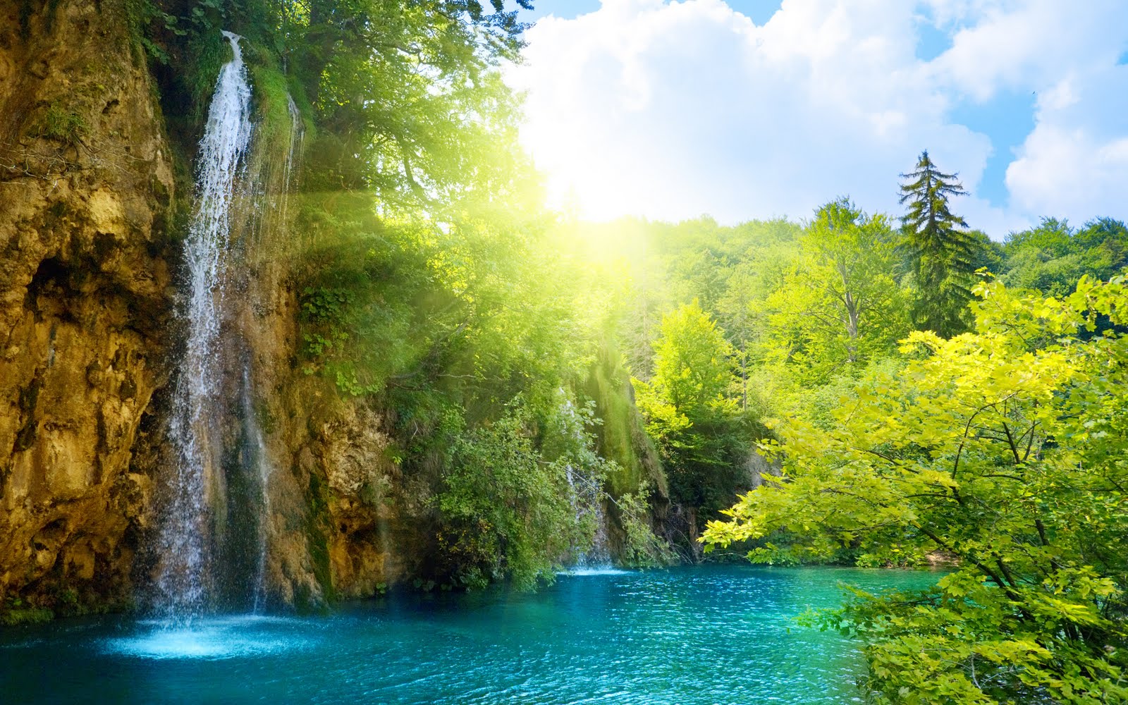Waterfalls HD Desktop Wallpaper 1080p