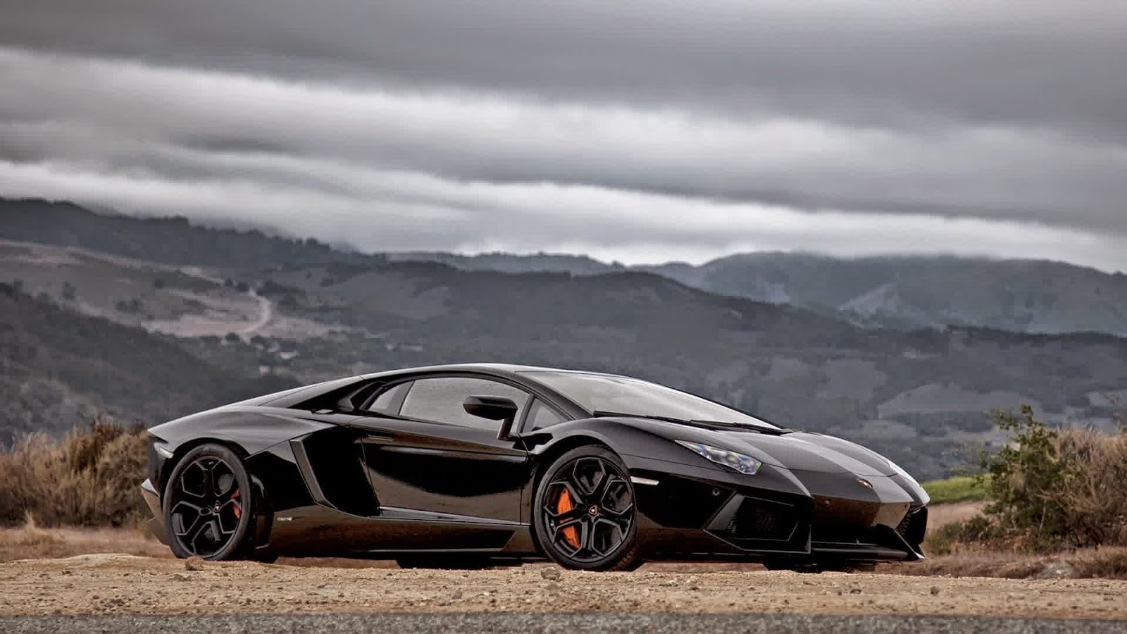 Black Lamborghini Aventador Wallpaper On The Mountain Mas Yadi