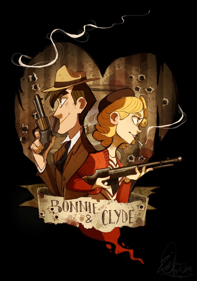 Bonnie And Clyde By Failtaco