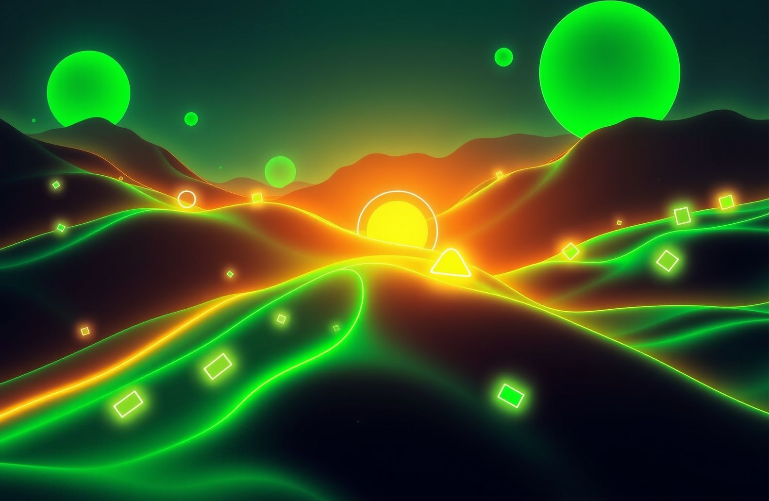 Neon Green Hd Wallpaper