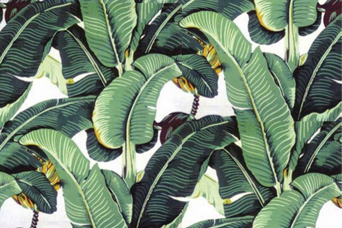 Your Interior Martinique S Iconic Banana Leaf Patterned Wallpaper