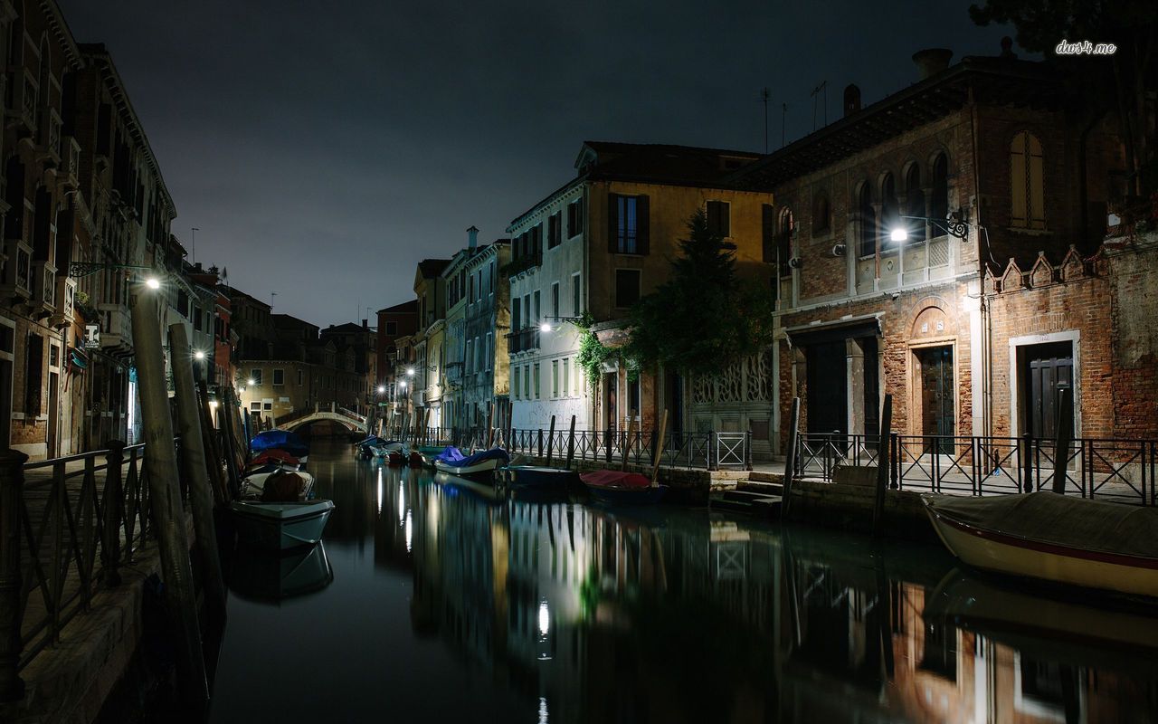 Venice At Night Wallpaper World