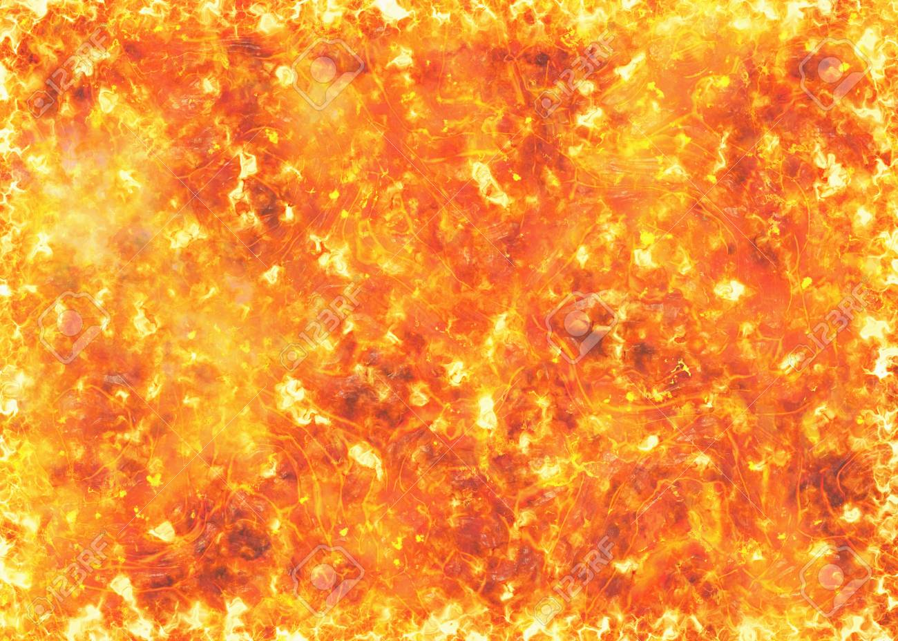Heat Red Lava Background Of Eruption Volcano Stock Photo Picture
