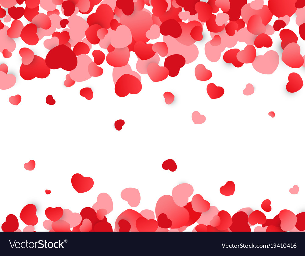 Love Background Valentines Day Texture With Red Vector Image