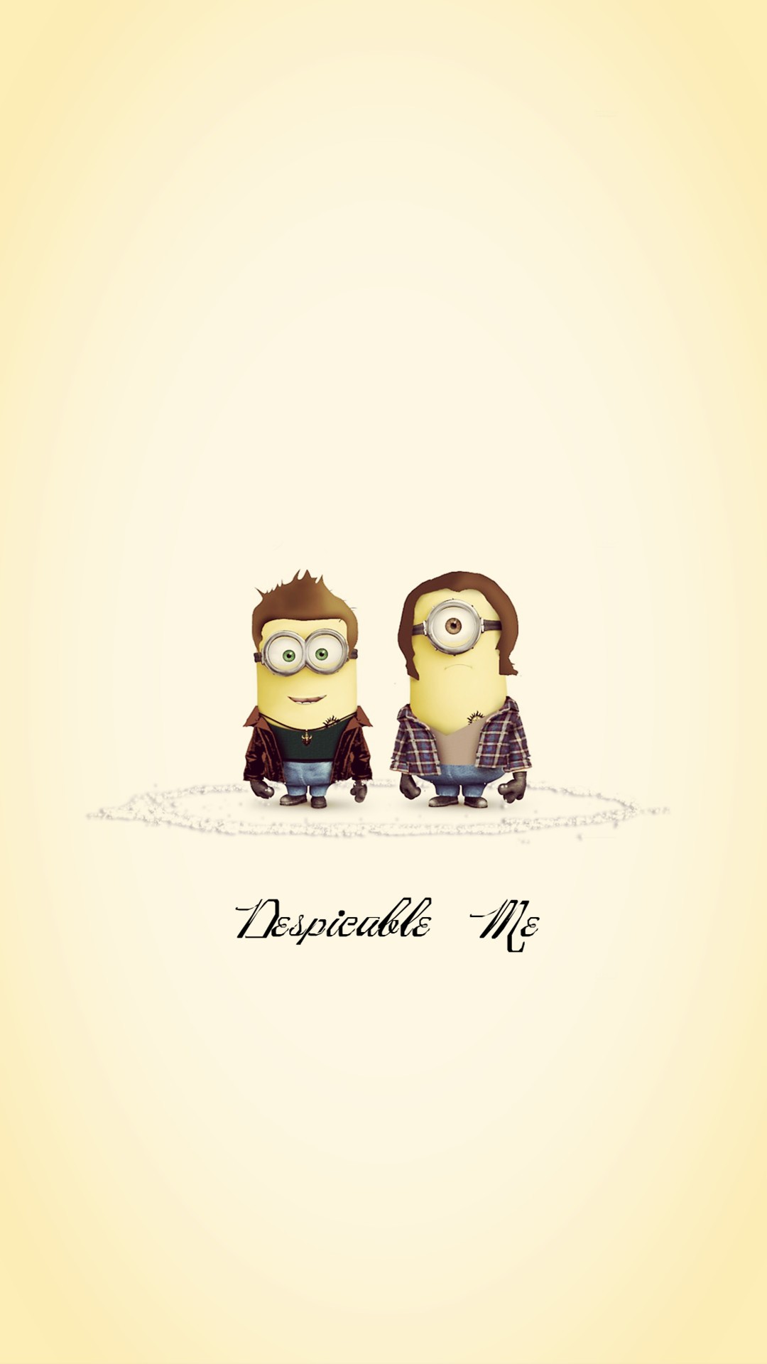 Funny Supernatural Minions Sam And Dean iPhone Plus Wallpaper HD For