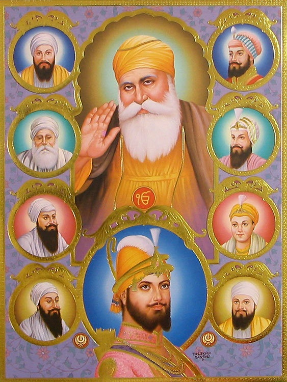 All Ten Sikh Gurus Wallpaper Picswallpaper