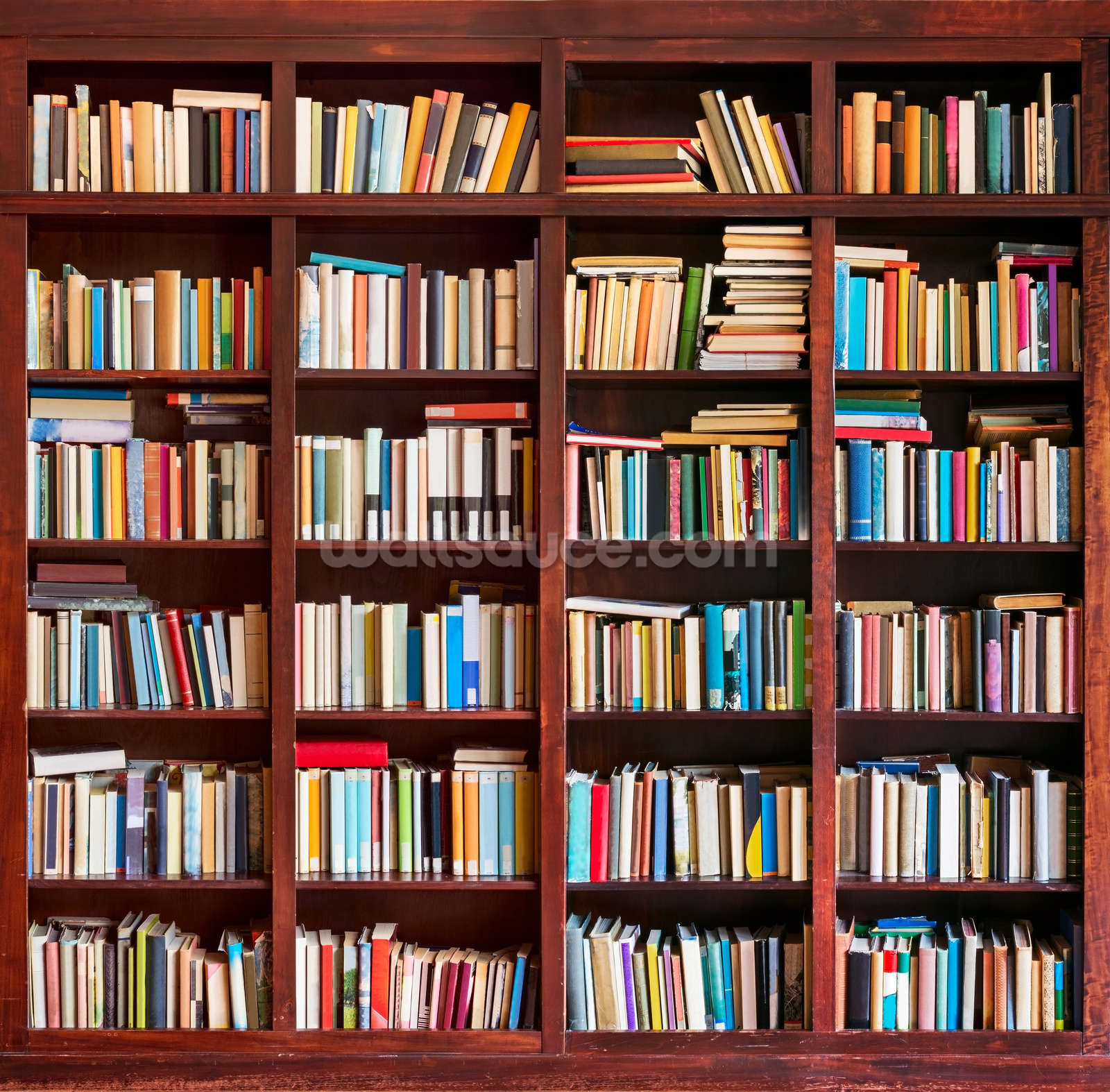 Bookcase Wallpaper Mural