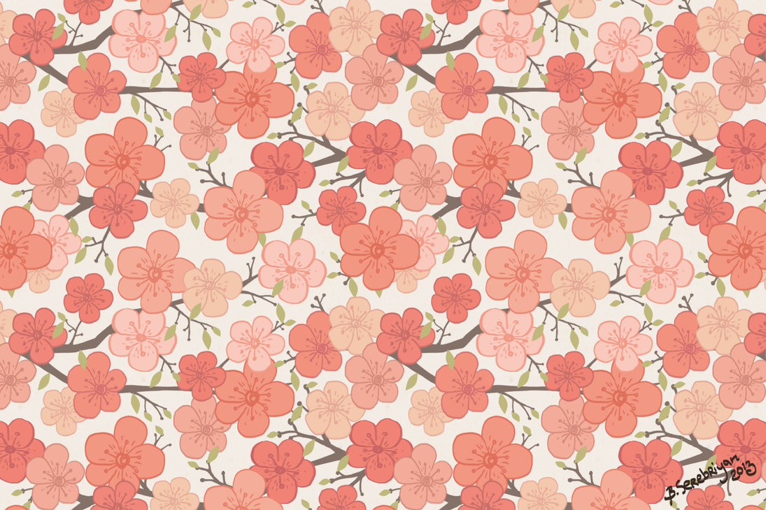 Indie Pattern Sakura pattern by bogdana