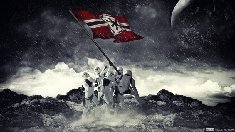 Stormtrooper Raising Flag Iwo Jima Stormtroopers By Soulmarin On