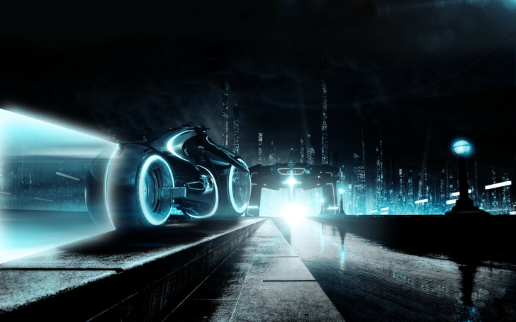 City Tron Science Fiction Wallpaper High Quality