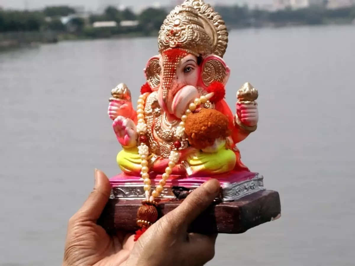 Celebrating Ganesh Chaturthi Wallpaper