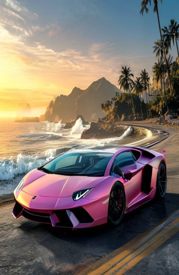 Pink Lamborghini Wallpaper