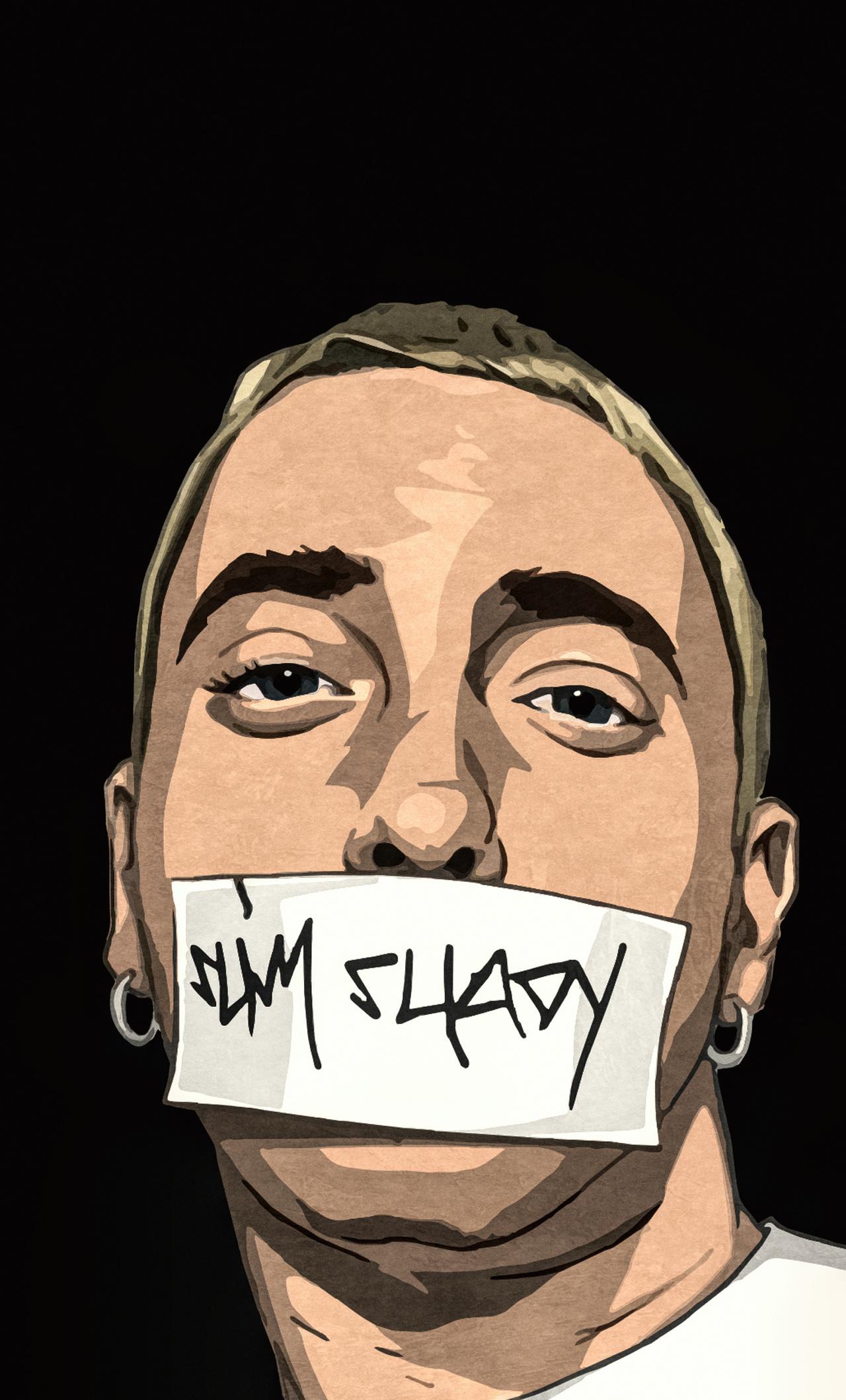 I Am Shady Eminem Art iPhone HD 4k Wallpaper Image