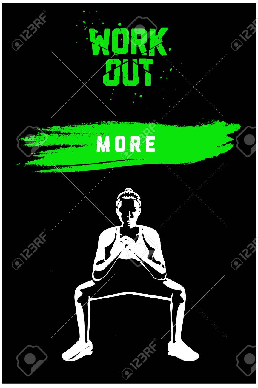 Green Black Wallpaper Poster Gym Time Text Font Workout