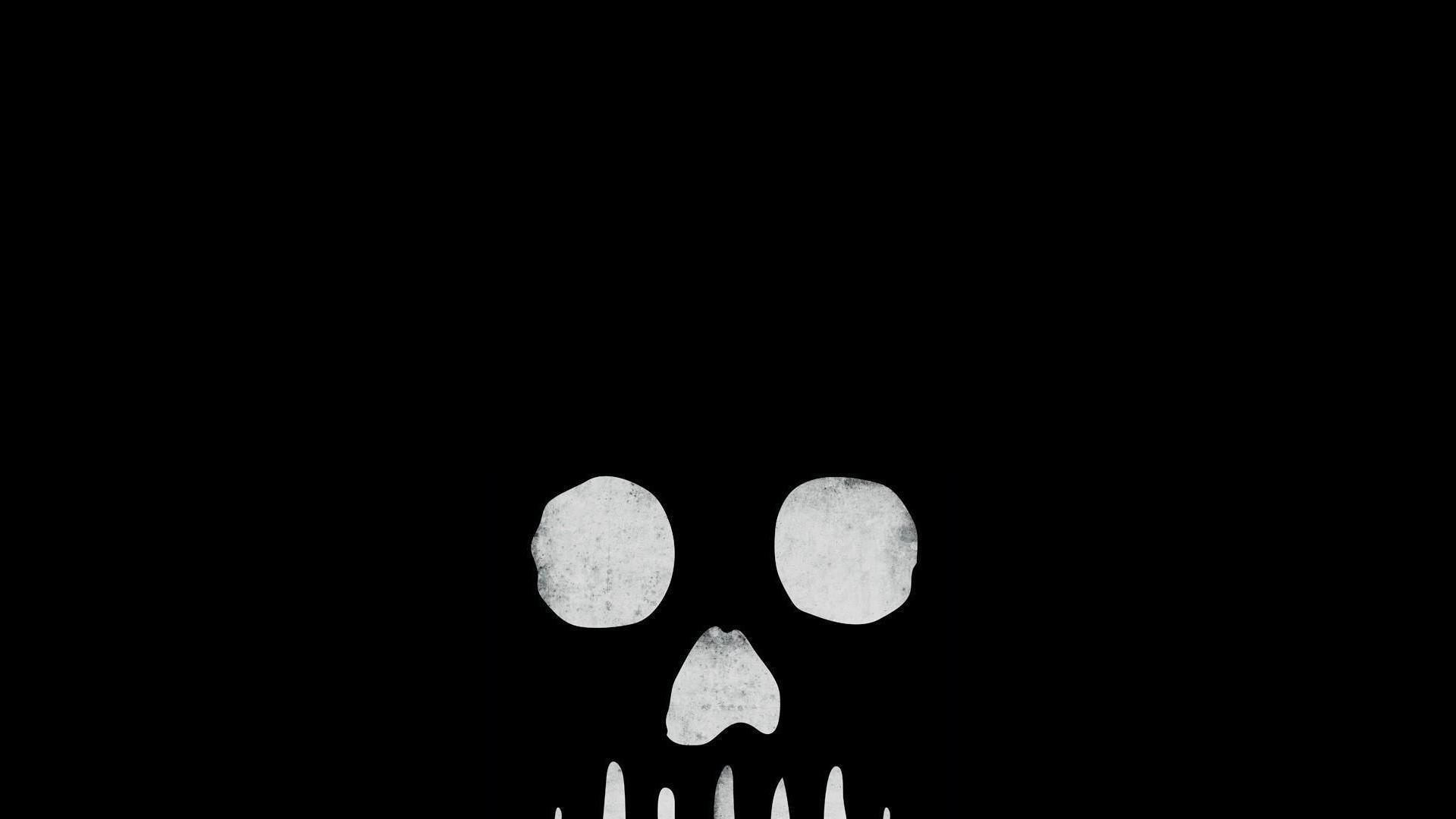 Black Background Skull Grave Skulls Wallpaper